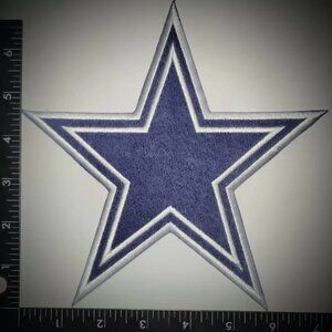 DALLAS COWBOYS (STARS) LOGO EMBROIDERED PATCH IRON-ON ITEM Est.7"
